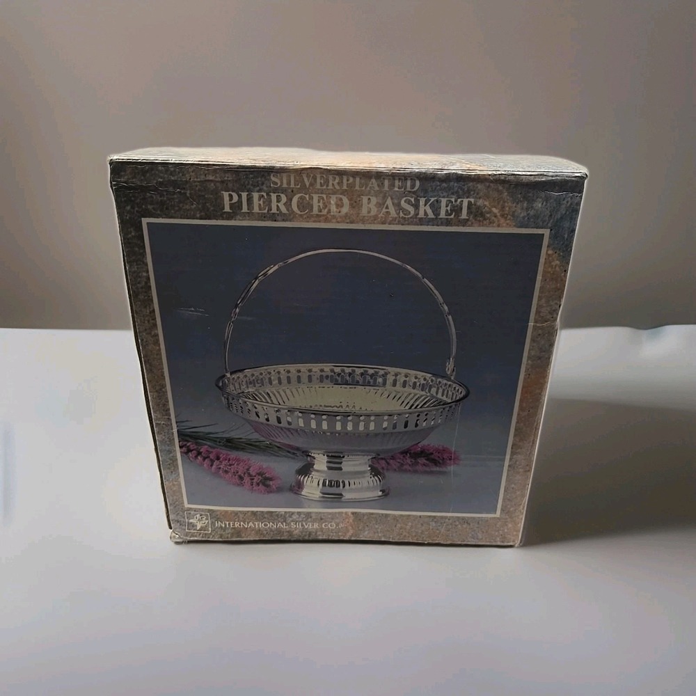 Vintage Silver Plated Scallop Shaped Basket from International‎ Silver Company